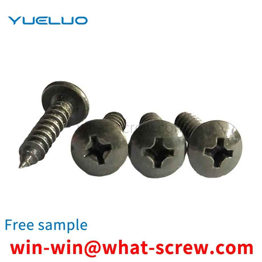 Cross large flat head self-tapping screw