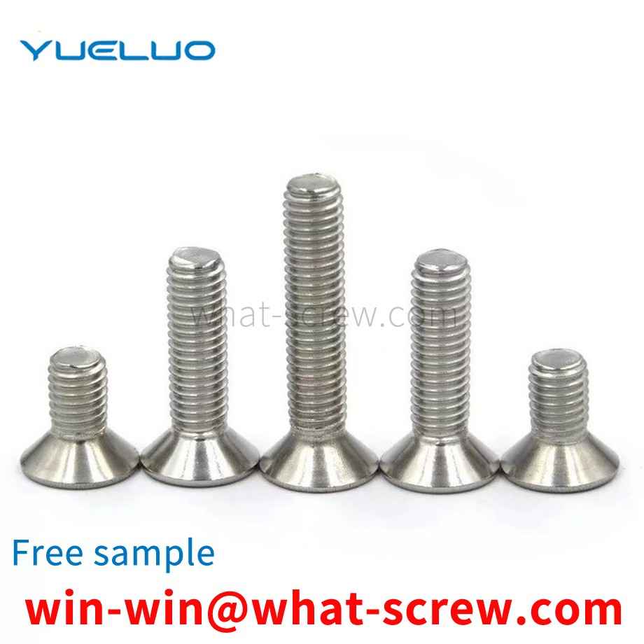 Countersunk head socket head cap screws