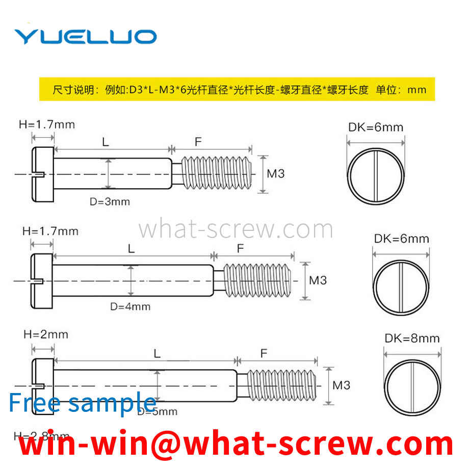 Slotted plug and screw