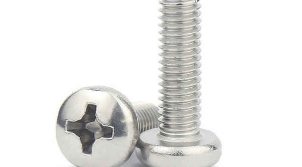 Customized 304 stainless steel cross head screw GB818 screw cross groove pan head screw 3/4