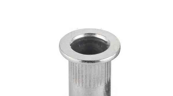 Customized 304 stainless steel rivet nut flat head column straight knurled rivet mother column 3/4