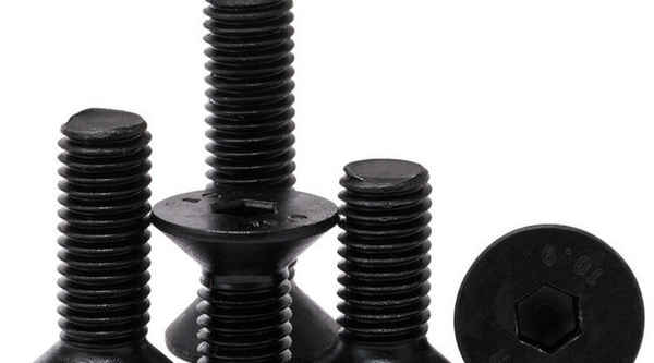 Processing 10.9-grade blackened British American-made countersunk head flat head hex socket head bolts flat cup screws