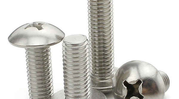 Processing 201 stainless steel large flat head cross machine screw mushroom head 1/2-13 1/4-20