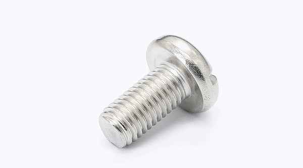 Customized 304 stainless steel GB67 slotted flat head semi-circle head machine screw 5/8