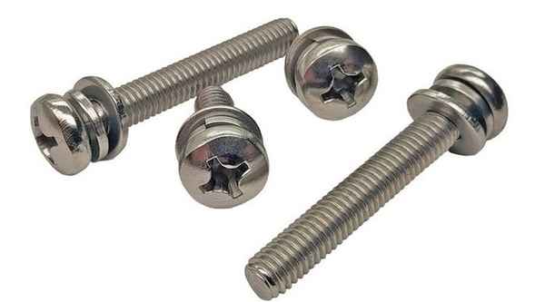 Custom pan head combination screw round head cross three combination screw semi-circle head combination bolt 3/4 5/8