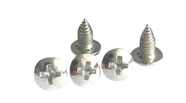 Non-standard screw cross large flat head shrink mouth self-tapping screw pointed tail self-tapping lighting screw