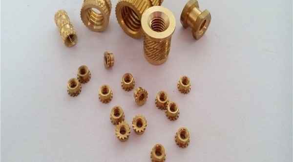 Straight flower plastic copper nut non-standard knurled copper nut embedded copper nut copper insert