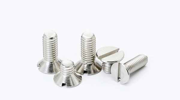 Processing 304 stainless steel GB68 slotted word slot flat head countersunk head machine screw 5/8