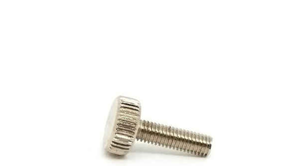 Customized nickel-plated knurled cylindrical head hand screw non-standard adjustment hand screw 3/4