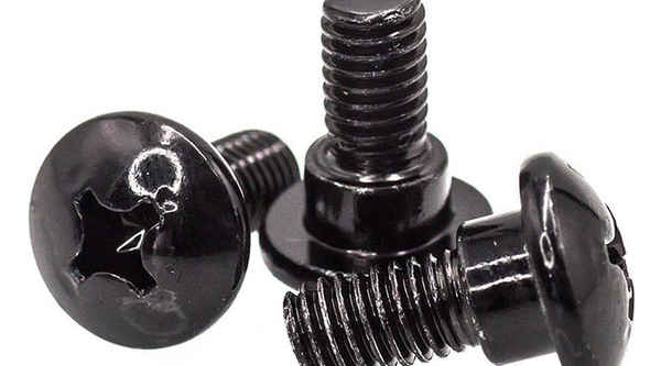 Processing non-standard step machine tooth screw cross large flat head screw black zinc plated 1/2-13 1/4-20