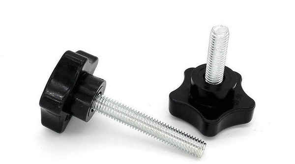 Customized star plastic head screw plastic handle bolt five-star bakelite hand screw 1/2-13 1/4-20