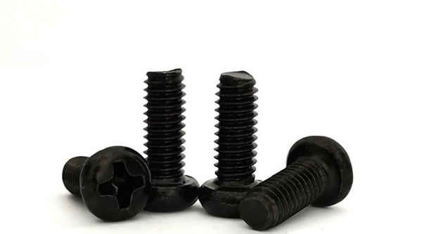 Supply black 304 stainless steel pan head Phillips screw galvanized round head screw 3/4 5/8