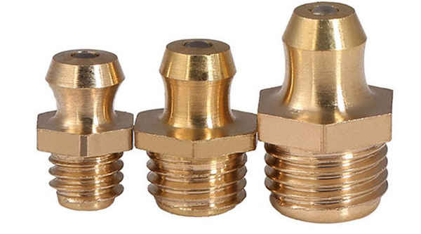 Customized pure copper oil nozzle elbow butter nozzle universal oil gun head straight