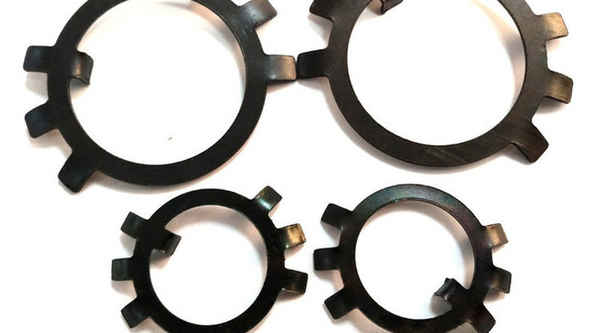 Processing round nut with stop washer washer stop washer six-claw washer king eight lock washer