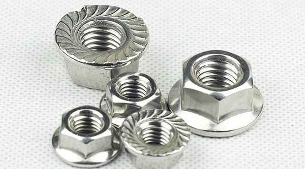 Customized iron belt tooth flange nut with pad lock nut non-slip nut hexagonal flange face nut 1/2-13