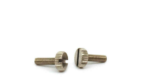 Custom-made knurled flat-head screw cylindrical head nickel-plated hand screw 3/4 5/8 1/2-13