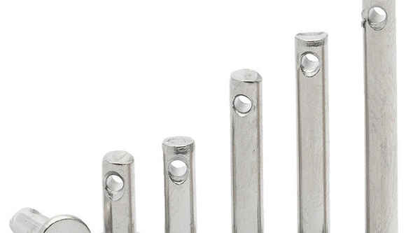 Wholesale 304 stainless steel pin shaft flat head with hole cylindrical pin locating pin pin GB882