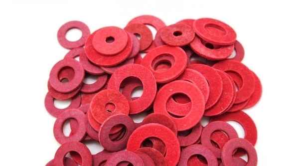 Processing insulation washer red steel paper flat gasket fast bar red meson 3/4 1/4-20