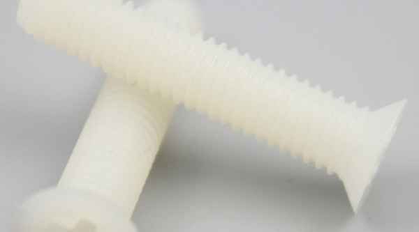 Supply plastic nylon plastic screw flat head Phillips countersunk head screw white