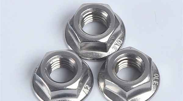 304 Stainless Steel Flange Nuts Flange Face Lock Nuts Hex Flange Nuts