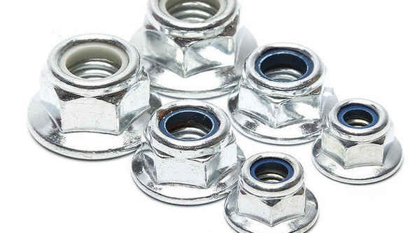 Processing Galvanized Nylon Flange Nut Hexagon Lock Nut Flange Anti-slip Nut Self-locking