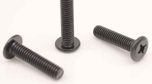 Customized black furniture oblique flat head Phillips screw chamfered flat head Phillips screw furniture screw