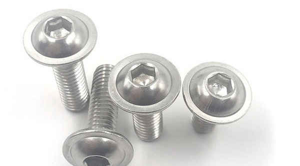 Customized stainless steel 304 inner hexagonal round head with pad screw pan head with pad machine screw 1/2-13