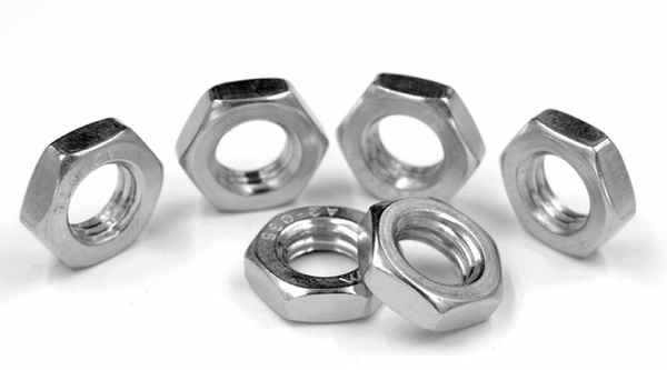 Production of 304316 stainless steel hexagonal thin nut thin outer hexagonal thin American nut 5/8