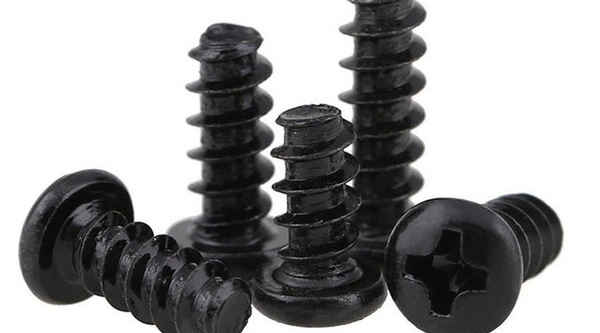 Production of black round head flat tail self-tapping pan head flat tail self-tapping screw electronic small screw 5/8