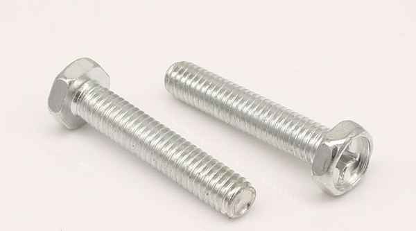 Concave head concave head cross hexagon screw bolt Hexagon screw cross concave head external hexagon bolt