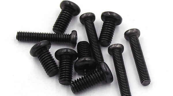 Customized 304 black stainless steel round head machine tooth salt spray Dacromet screw 3/4 5/8