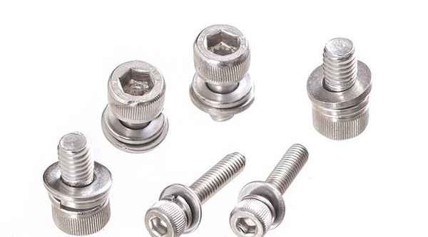 Wholesale DIN912 Cup Head Cylindrical Head Socket Three Combination Screws Knurled Flat Pad Spring Washer Combination 5/8