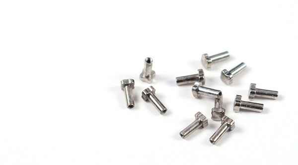 Non-standard copper nut four-corner machine screw clothing accessories luggage sub-screw nut