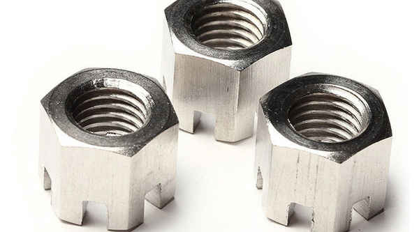 Production of 304 stainless steel type 1 hexagonal slotted nut GB6178 slotted nut slotted nut 1/2-13