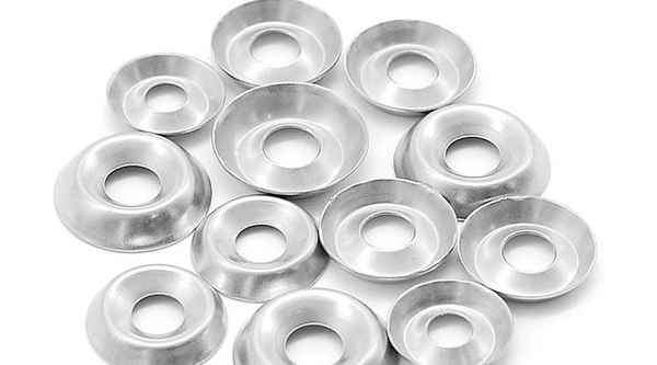 Customized 304 stainless steel bump washer fisheye gasket round decorative hollow gasket bowl gasket