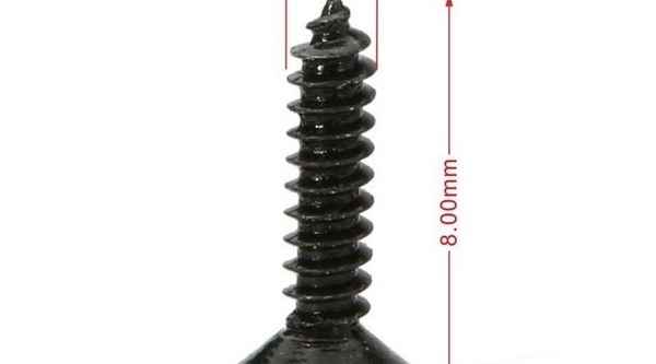 Supply countersunk head self-tapping screw plus hard black cross small flat head countersunk head self-tapping screw 3/4 1/4-20