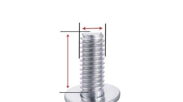 Nickel-plated round head cross three combination screw Pan head cross combination screw with flat spring washer screw