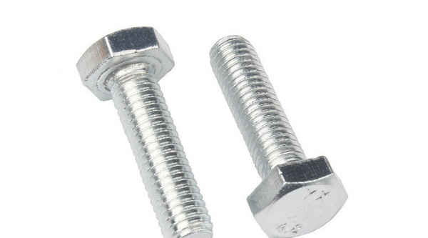 Supply 4.8 grade galvanized hexagon screw, white zinc hexagon bolt, machine wire screw