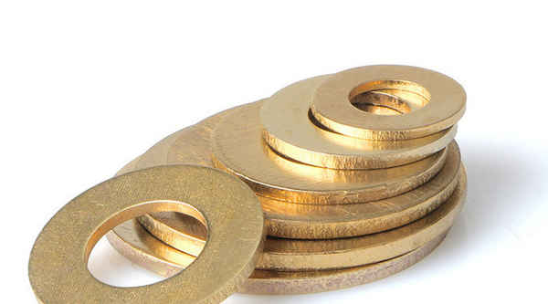 Custom Brass Flat Gasket Round Washer Brass Metal Meson Washer Gasket 1/2-13