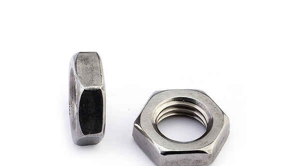 Supply 304 stainless steel thin nut hexagonal flat nut fine tooth coarse tooth 1/2-13