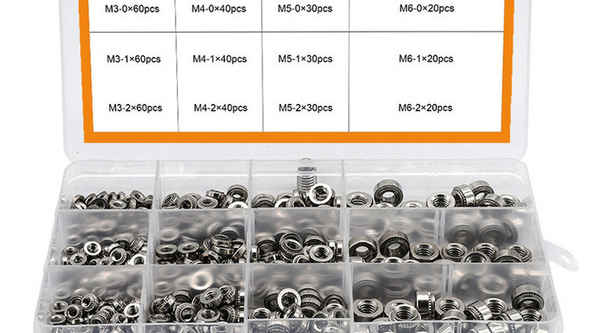 Supply pressure riveting nut 304 stainless steel boxed nut pressure plate nut locking embossed nut