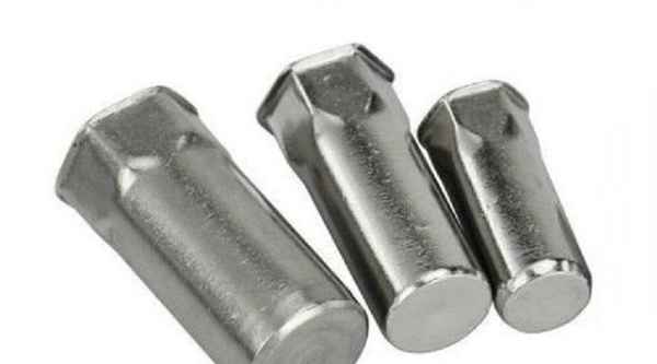 Customized 304 half hexagonal blind hole rivet nut flat head small countersunk head half hexagonal rivet nut 1/2-13