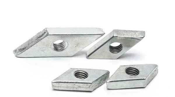 Supply galvanized diamond nut angular nut 3/4 1/4-20 1/2-13