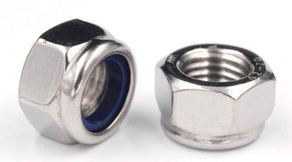 Wholesale 304 stainless steel nylon lock nut DIN985 non-slip anti-loose self-locking nut 1/2-13