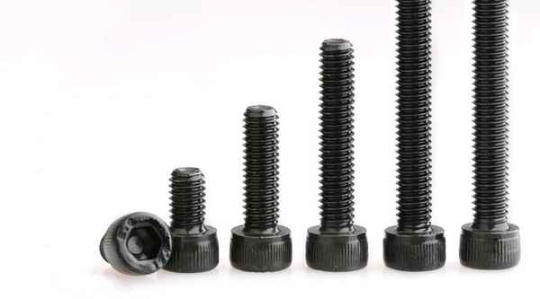 Processing 12.9-grade cylindrical head hexagon socket screws high-strength socket head screws blackened cup head 3/4