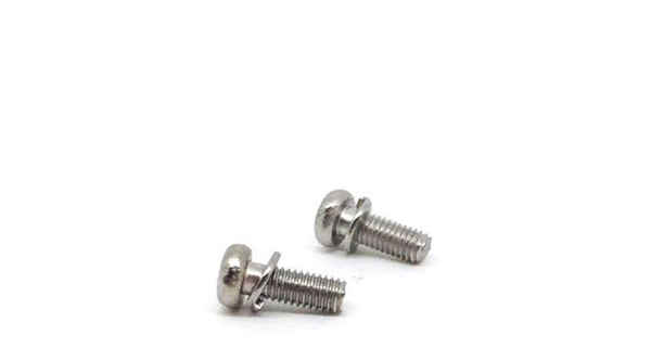 Customized stainless steel pan head with pad screw round head with pad combination screw cross pan head screw 1/2-13