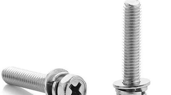 Customized 304 stainless steel combination screw cross recessed external hexagon three combination bolts and screws