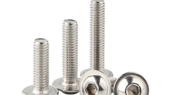 Processing 304 stainless steel round head with pad inner hexagon screw semi-circular head with pad screw bolt GB