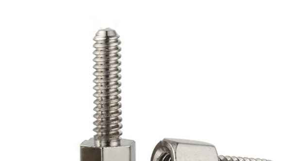 Supply inch nickel-plated copper column screw computer adapter stud single-head hexagonal nickel-plated copper column 1/2-13