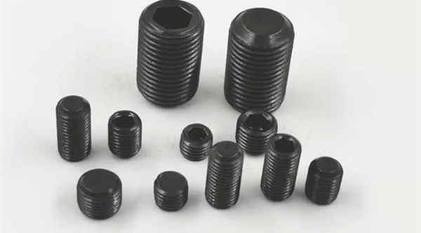 Processing DIN913 German standard fine-tooth flat-end tightening inner hexagon screw machine rice headless screw 3/8